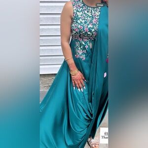 Indo western silk dress